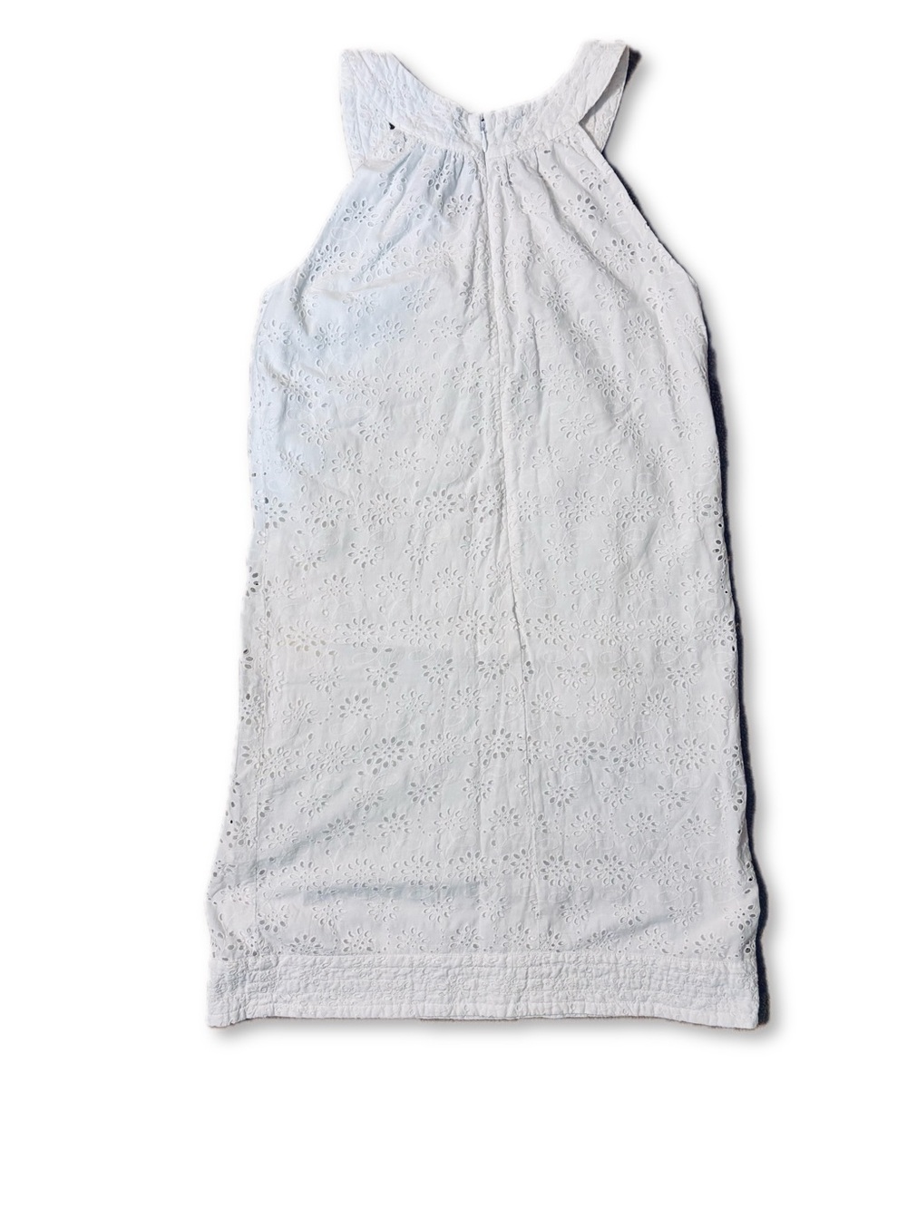 J. Crew White Eyelet Midi Tank Dress - Picture 2 of 6